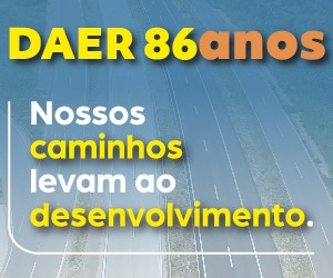 Banner que dá acesso as informações sobre o aniversário de 86 anos do Daer