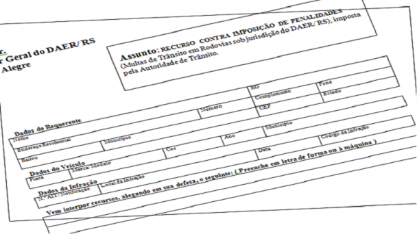 recurso contra imposição de penalidades 