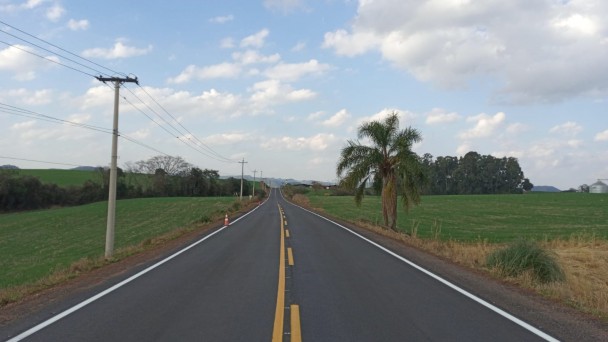 Com um investimento de R$ 2 milhões, as obras recuperaram o asfalto em 11,5 quilômetros. Foto: Divulgação/Daer