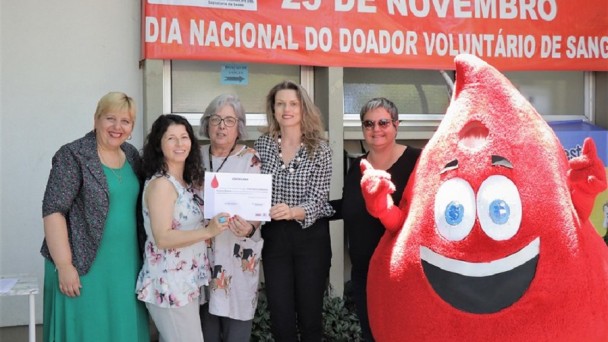 Daer recebe distinção como instituição parceira do Hemocentro do Rio Grande do Sul