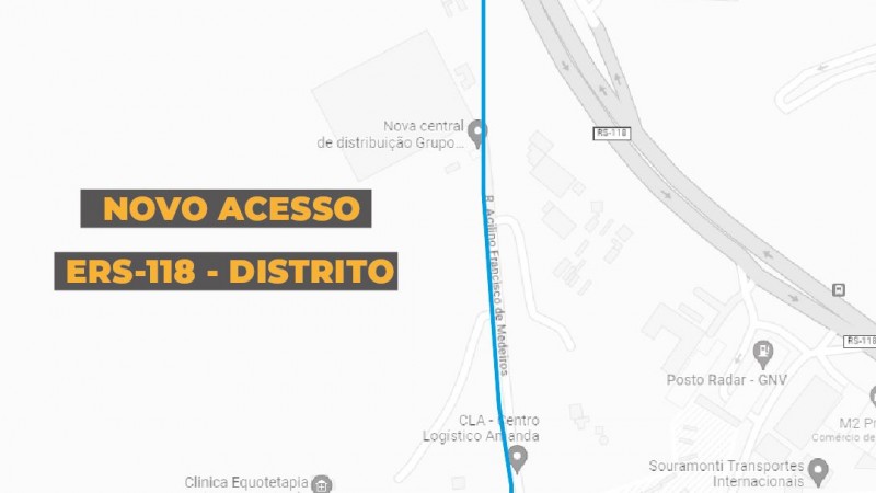 Novo acesso ao Distrito Industrial