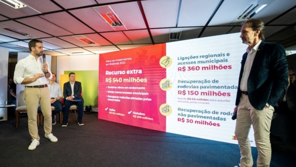 Leite destacou que uma parte dos novos recursos será usada para acelerar a entrega de obras já em andamento