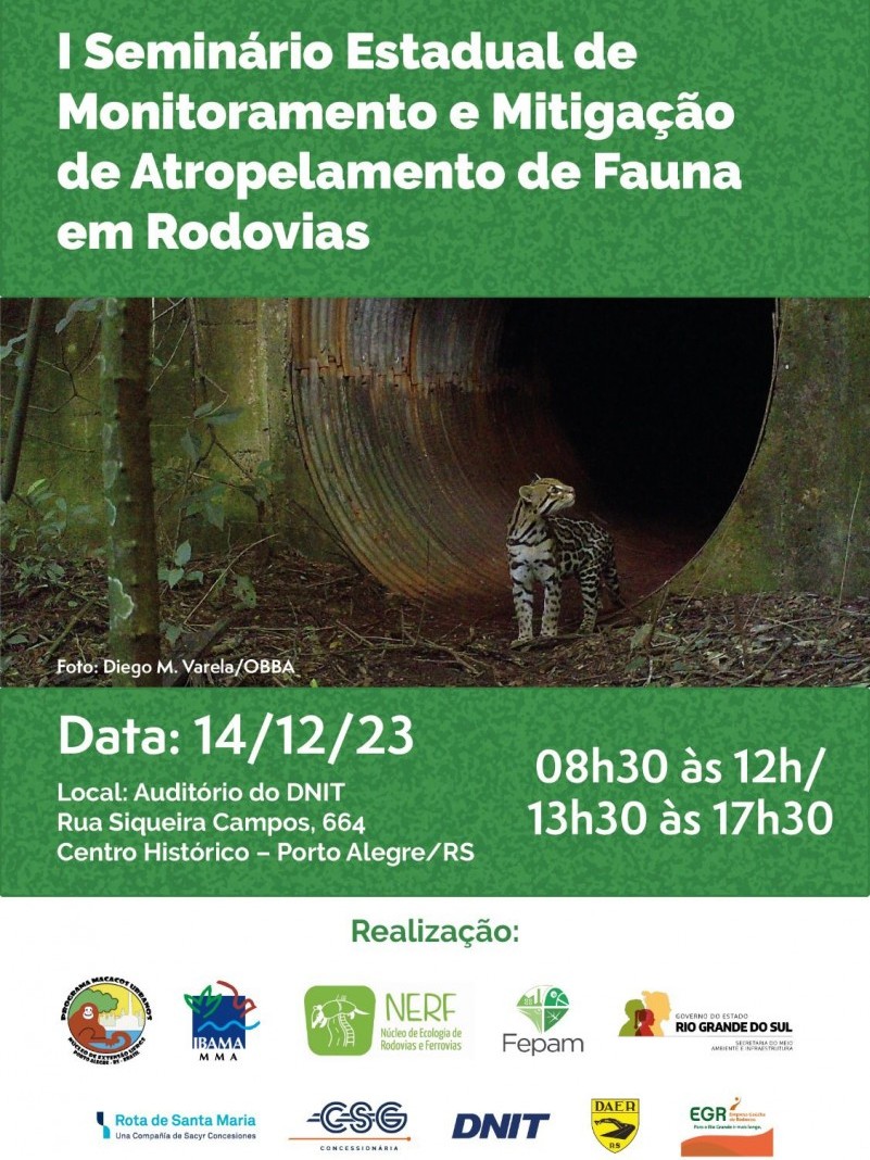 Estado promove 1º Seminário de Monitoramento e Mitigação de Atropelamento de Fauna em Rodovias