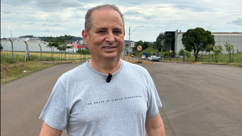 A foto mostra o empresário Odil Bianchini, de Tapejara