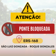 Bloqueio ponte ERS 168